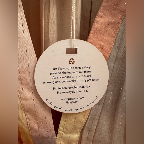 Anthropology PQ Swim Tiered Ruffle Maxi Dress, M/L - Picture 5 of 5